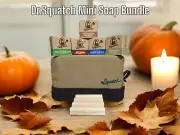Dr.Squatch Toiletry Bag, 5 Assorted Dr.Squatch Miniature Soaps, Soap Saver Tray