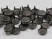 Size 16 Silver Antique Spot Nailhead 4 Prongs Non Rusting - 150 PCS