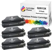 5 Pack Compatible Toner Cartridge Replacement for HP Q2613X 13X (4,000 Pages) for HP Laserjet 1300 1300N 1300xi