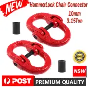 2* 6/8/10mm HammerLock Sling Chain Connector Connecting Link 4WD Coupler Rigging