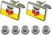 [Select Gifts] Shirt Dress Studs Krasnodar City Russia Flag Cufflinks