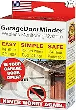 Garage Door Minder® Version II. 100% Wireless. Installs in Two Minutes! No Wi-Fi. in-Home Monitor & Alert System. Great for Seniors!