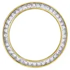 Solid Gold Princess Cut Diamond Bezel Fits 26mm Rolex DateJust President 2.05 CT