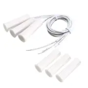 3pcs RC-35 NC Recessed Wire Gate Door Alarm Magnetic Reed Switch Equipment White