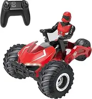 RC Motorcycle Remote Control Motorcycles,High Speed Rc Car Remote Control Car,2.4Ghz 360° Rotating Drift Stunt Car Motorbike for Kids Age 6,7,8 and Up Year Old (Red)