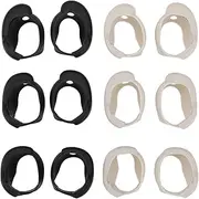 LT Easiyl 6 Pairs Silicone Earbud Tips Ear Tips Covers Compatible with Bo-se Quiet Comfort Earbuds II QuietComfort Ultra (2023) Headphones (Black & Beige, S/M/L)