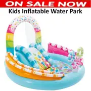 Intex Inflatable Candy Water Slide+ Sprayer Outdoor Water Park Kids Play Centre
