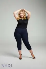 NYDJ Curves 360 Jeans Sculpt Pull on Legging Crop Papillon Size 24