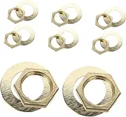 HOMOCONO Complete Clock Parts Set 8pcs Washers Nuts Gaskets for DIY Wall Clock Repairing