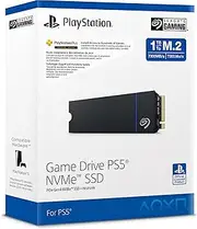 Seagate Game Drive M.2 SSD for PS5, 1 TB, Internal Solid State Drive - PCIe Gen4 NVMe 1.4, Up to 7,300 MB/s with Heatsink (ZP1000GP3A4001)
