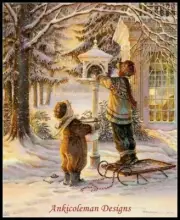 Needlework Crafts Embroidery Counted Cross Stitch Pattern - Faithful Friends