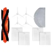 For Robot Vacuum E10 E12 B112 Vacuum Accessories Main Side Brush Filter Mop Cloth Replacement Spare Parts