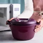Tupperware Microwave Rice Cooker Steamer 3 Piece Set Purple