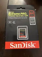 SanDisk Extreme Pro CFExpress TYPE B Card 64GB 1500 Read 4K P3