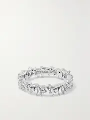 [Suzanne Kalan] Suzanne Kalan - Icon Eternity 18-karat White Gold Diamond Ring - Silver - 6 6 Silver
