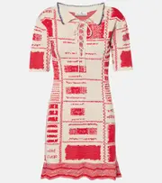 [Vivienne Westwood] Vivienne Westwood Checked hemp and cotton minidress AU 14 red