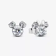 *BRAND NEW* Pandora Disney Mickey Mouse Clear Sparkling Stud Earrings 293219C01