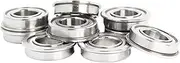 TKTGNVNZKA F6001ZZ Flange Bearing 12x28x8 Mm ABEC-1 (10 PCS) Flanged F6001 Z ZZ Ball Bearings