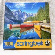 Springbok 1000 Piece Jigsaw Puzzle Lake And Mountain Landscape