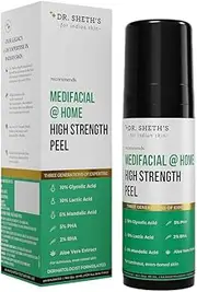[Dr. Sheth's] Medifacial @ Home High Strength Peel | AHA BHA Peeling Solution for Luminous, Even-Toned Skin - 30ml