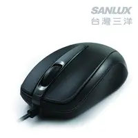 在飛比找PChome24h購物優惠-SANLUX台灣三洋超手感USB有線光學鼠(黑)