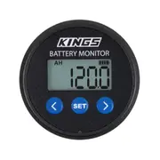 Kings 500A Battery Monitor With Shunt - Lithium Compatible - Backlit LCD Display - 500A Shunt - Temperature Sensor