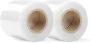 RAGO® Stretch Film Set Mini Rolls 2 Pieces I Transparent Film for Furniture Stretch Film Pallet Film Hand Film Wrapping Film (2 x Transparent 0.43 kg) Packaging Material Packing Films