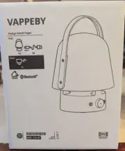 IKEA VAPPEBY Indoor/Outdoor Bluetooth Speaker Lamp - Gray - 405.152.81 - NEW