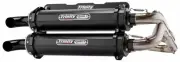 Trinity Cerakote Black Stage 5 Dual Slip On Exhaust Pipe Polaris RZR RS1