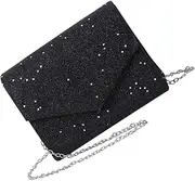 [Minkissy] Elegant Women Evening Clutch Bag Portable Handbag with Chain Strap for Parties Banquets and Night out Essentials present for Friends and Loved Ones