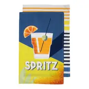 Ladelle Zest Cocktail Spritz 2pk Kitchen Towel