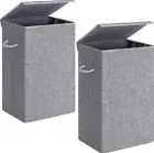 2Pcs 100L Laundry Basket Washing Clothes Storage Bag Bin Laundry Hamper With Lid