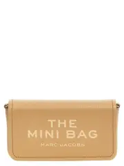 [Marc Jacobs] Marc Jacobs-The Leather Mini Bag Borse A Tracolla Beige-Donna OS Beige