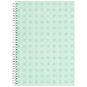Otto A4 Spiral Notebook 200 Pages Teal Spots