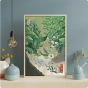 55x80cm Japanese Anime Peripheral Vintage Pokmn Poster Leafeon Wall Art