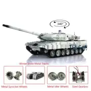 Henglong Leopard2A6 RC Tank 7.0 1/16 Snow Upgrade 3889 Tracks BB Metal Linkages