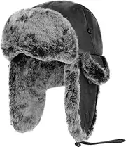 [Janey&Rubbins] Unisex Winter Knit Russian Ushanka Cossack Trapper Pilot Aviator Cap Hat