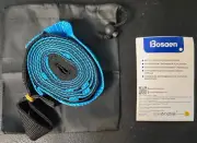 Bosaen yoga stretching strap with 10 loops and exercise guide NEW