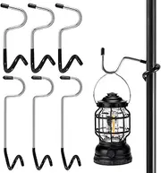 ZFLYCANP S Shape Lamp Hanger Versatile Light,Stainless Steel Camping Lantern Hanger,Tent Lantern Hanger,6Pcs Outdoor Camping Light Hook Stainless Steel Camping Lantern Hanger Tent Light Hanger Hook