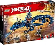 LEGO NINJAGO Masters of Spinjitzu: Stormbringer 70652 Ninja Toy Building Kit with Blue Dragon Model for Kids, Best Playset Boys