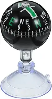 Gatuida Car Compass Ball, Dash Mount Adjustable Compass Ball with Bottom Stick Navigation Hiking Direction Pointing Guide Ball for Marine Boat Truck Caravan Outdoor Universal Car Accessories