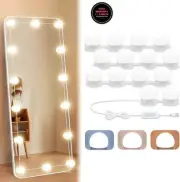 Luces LED para tocador para espejo con 14 bombillas regulables luces. neuvo.2025