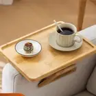 Clip-On Sofa Armrest Tray Anti-slip Sofa Arm Rest Organizer Coffee Table