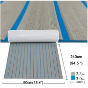 EVA Foam Boat Flooring Marine Teak Decking For Yacht Carpet Light Grey+Blue AUS