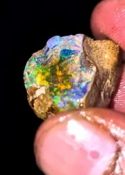 very rare Natural Ethiopian Opal Rough, Raw Opal, welo fire opal, multi Fir 1159