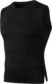 [VgueElegc] Men's Compression Tight Muscle Tank Top Base Layer Tank Tops for Men Male Sleeveless Compression Shirt