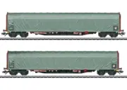 Marklin 47114 HO Danish State Railways Sliding Tarp Car (Set of 2)