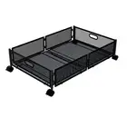 Under the Bed Quilt Storage Bins Capacity Rolling Iron Drawer for Clothes,5526