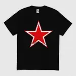 T 恤帶 REDSTAR KAOS 帶棉紮染 20 年代厚