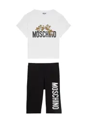 Moschino Kids Logo-print Cotton T-shirt and Shorts set (10-14 Years) - White - 10YR (10 Years) 10YR (10 years)